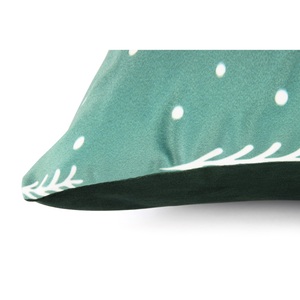 Cuscino Decorativo Excelsa 45x45x16 Cm Verde Invernale in Cotone con Stampa Gnomo Stile Nordico Quadrato Lavabile - Product Image 3