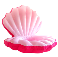 Coquille de palourde gonflable géante personnalisée à LED couleur, étanche, résistante au soleil, durable, lumières en forme de coquillage, double tension, pour fêtes et scènes