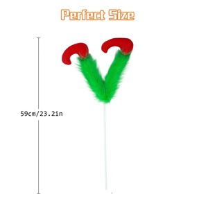 Decoración Navideña para Árbol de Navidad, Muñeco de Peluche del Grinch, El Duende Verde con Cuentas Hechas a Mano, Decoración para el Hogar - Product Image 5