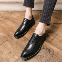 Herren Leder Oxford Brogue Klassische Wingtip Formelle Anzugschuhe Elegante Business Schnürschuhe Komfortable Büro- und Hochzeitsschuhe