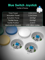 DATA FROG Y5A Arcade Stick Switch, Joysticks Inalámbricos y con Cable, Controles de Juego Compatibles con Windows, Linux y Raspberry Pi