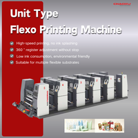 Imprimante flexographique 4 couleurs entièrement servo motorisée pour films plastiques, sacs plastiques et sacs en papier, fabriquée en Chine, avec une vitesse élevée de 180 m/min
