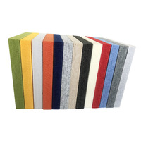 Panneaux acoustiques en feutre de Polyester PET, 24mm, haute densité, charbon de bois, Absorption acoustique