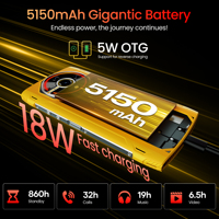 Teléfono Resistente 4G de Gama Alta LAGENIO Panther2, Pantalla de 120Hz, Batería de 5150mAh, Carga de 18W, IP68/IP69k, MIL-STD-810H, Cámara Resistente al Agua