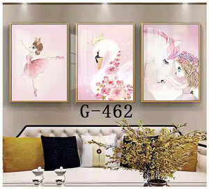 Nordic Nursery <strong>Wall</strong> <strong>Art</strong> with Cute Cartoon Animal Children's Painting Oil Canvas Framed for Baby Room Decoration - Product Image 4