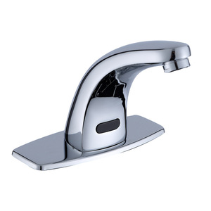 Robinet à capteur infrarouge automatique à poignée unique pour lavabo de salle de bain - Product Image 2