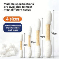 Jouet pour chat XL en coton, jouets en peluche douce pour chats d'intérieur, jouets à chatouiller, jouet à mâcher robuste pour la dentition