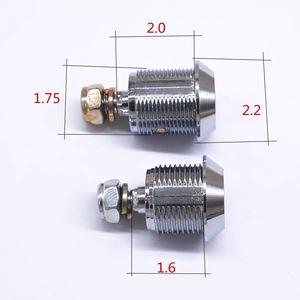 Cylindrical <b>Lock</b> <b>Cylinder</b> Bright Chrome Plated Iron <b>Lock</b> Core 2.0x2.2x1.75mm Safe Accessory - Product Image 1