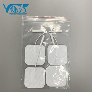 Hot Sale TENS Unit 5*5 Quadratische Physiotherapie geräte Elektroden therapie Pigtail Tens Pads - Product Image 5