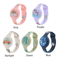 Casing AirTag Pelacak Anak Laris Manis, Casing Jam Tangan Find My, Termasuk Pelindung Kamera, Tahan Air, Desain Hewan