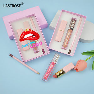 Kit de Maquillaje Labial de Marca Privada OEM 3 en 1: Lápiz Labial Mate, Brillo Labial y Delineador de Labios, Larga Duración, Resistente al Agua, Vegano - Product Image 1