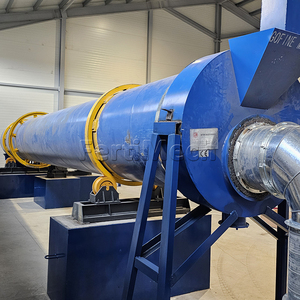 Gran equipo automático de secado rotatorio de acero inoxidable para fertilizante orgánico de estiércol de cerdo de maíz con control PLC - Product Image 5