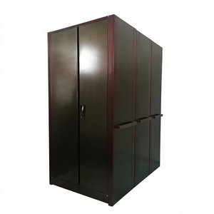 Meubles de bureau industriels et commerciaux, rayonnage de stockage intelligent en acier avec portes verrouillables et espace compact - Product Image 1
