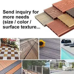 SHENGCHENG WPC Lames de terrasse 3D gaufrées effet bois, échantillon gratuit, revêtement de sol extérieur composite bois-plastique pour jardin - Product Image 6