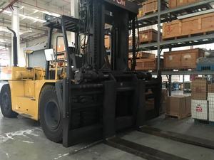 Chariot élévateur lourd d'occasion japonais d'origine 10 15 16 18 20 23 25 tonnes TCM Komatsu Heli avec moteur ISUZU japonais pour machines portuaires - Product Image 3