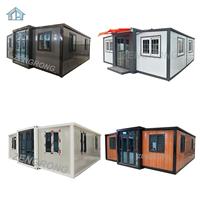 Contenedor de Lujo Expandible de 20 pies, Diseño Moderno, Panel Sándwich Transpirable, Construcción de Acero, Portátil, para Hotel/Oficina/Villa