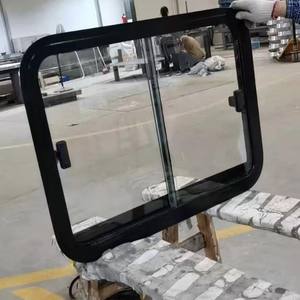 Puertas y Ventanas de Aluminio con Vidrio Negro para Yates Marinos, Baños, Cocinas, Hoteles, Ventanas Corredizas Dobles con Marcos de Aleación de Acero y Aluminio - Product Image 2