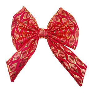 <b>Christmas</b> Velvet <b>Gold</b> Foil Embossing Process <b>Christmas</b> <b>Tree</b> Bow Decoration - Product Image 3