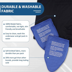 Inserts de sous-vêtements médicaux réutilisables personnalisables CE, sous-vêtements en gel de nylon, poche à glace pour la récupération après une vasectomie - Product Image 2