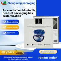 Boîte d'emballage pour casque sans fil Bluetooth de qualité supérieure, boîte en carton recyclable personnalisée ODM avec logo personnalisé, vente en gros et au détail