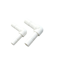 Raccord coudé rapide en L de 1/4 po pour système d'eau, connecteur à pousser pour tuyau, adaptateur de couplage pour système de filtration RO et plomberie