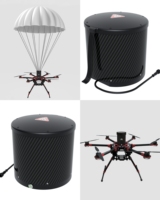 Système de récupération par parachute pour drone, charge utile de 100 kg, parachute de sécurité robuste, compatible multi-marques, qualité industrielle