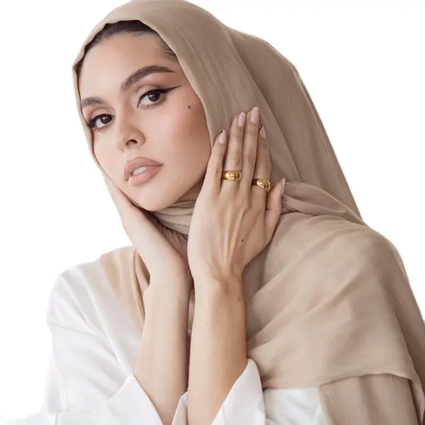 Best Selling Beautiful Color Modal Viscose Hijab Good Fabric Bamboo Woven Modal Shawl For Women Scarf