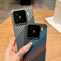 Funda Magnética de Fibra de Carbono Realme para Teléfonos Móviles Xiaomi 15/14 Pro/13 Ultra y Samsung - Anticaídas, Antirrayas, Estilo de Negocios