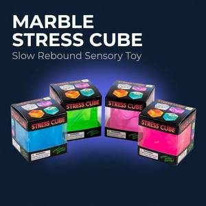 <span class=keywords><strong>Jouet</strong></span> sensoriel anti-stress Southpeak Needoh Style, cube souple à motif marbré, à récupération lente, en maltose, pour le bureau - Product Image 1