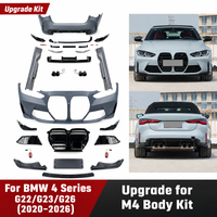 Kit carrosserie de mise à niveau style M4 en PP pour pare-chocs avant et arrière de BMW Série 4 G22 G23 G26 2020 2021 2022 2023 2024 2025 2026 2 portes 4 portes