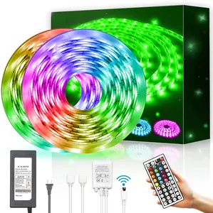 Berkualitas Tinggi Multiwarna Rgb 16 Warna Dc12V Tahan Air Ip65 Lampu Strip Rgb Luces Led untuk Natal atau Toko Toko dekorasi