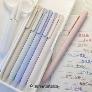 Stylos gel Xi Peptide, couleurs Morandi, stylo à bouton poussoir pour écrire, emballage en boîte - Product Image 1
