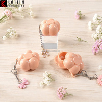 Bahan Kemasan Kosmetik Bentuk Bunga dengan Botol Krim Jar Lip Film Gantung, Botol Kosong Terpisah, Kemasan Kreatif