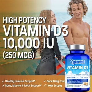 Cápsulas Blandas de Vitamina D3 de Alta Potencia 10000 UI, Marca Privada OEM/ODM, Apoya un Sistema Inmunológico Saludable, Ayuda a Mantener Huesos Fuertes - Product Image 2