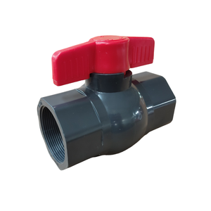 Valve Factory <strong>Rock</strong> Bottom Price Plain Socket Thread Ends White Grey Blue Color PVC Compact Octagonal Manual Ball Valve - Product Image 5