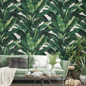 <span class=keywords><strong>Carta</strong></span> <span class=keywords><strong>da</strong></span> <span class=keywords><strong>Parati</strong></span> di Lusso a Tema Natura con Foglie Tropicali per Decorazione Casa e Camera <span class=keywords><strong>da</strong></span> Letto - Product Image 4