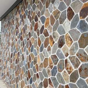 กระเบื้องปูพื้นลายแตกแบบไอซ์ครैक สำหรับลานบ้าน วัสดุหินตกแต่งสวน วิลล่า หินปูพื้นรูปทรงอิสระ - Product Image 3