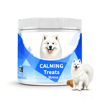 Gâteries apaisantes pour animaux de compagnie Huile de chanvre à mâcher douce avec L-Glutamine L-Tryptophane Vitamine B1 Supplément de santé pour animaux de compagnie pour chiens