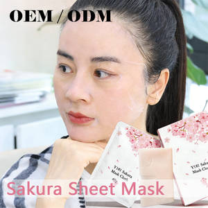 วัสดุทำแผ่นมาส์กหน้าแบบกระดาษ ผ้าไม่ทอแบบสปันเลซ ย่อยสลายได้ ผลิตจากเส้นใยสีสันสดใส ด้วยสารสกัดจากต้นซากุระเกาหลี รุ่น Y181 - Product Image 2