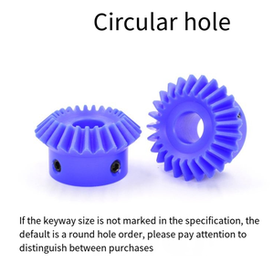 90 độ bánh răng côn màu xanh Nylon bánh răng côn 20 răng/25 răng/30 răng 1 đến 1 nhựa đường kính bằng bánh răng côn - Product Image 3