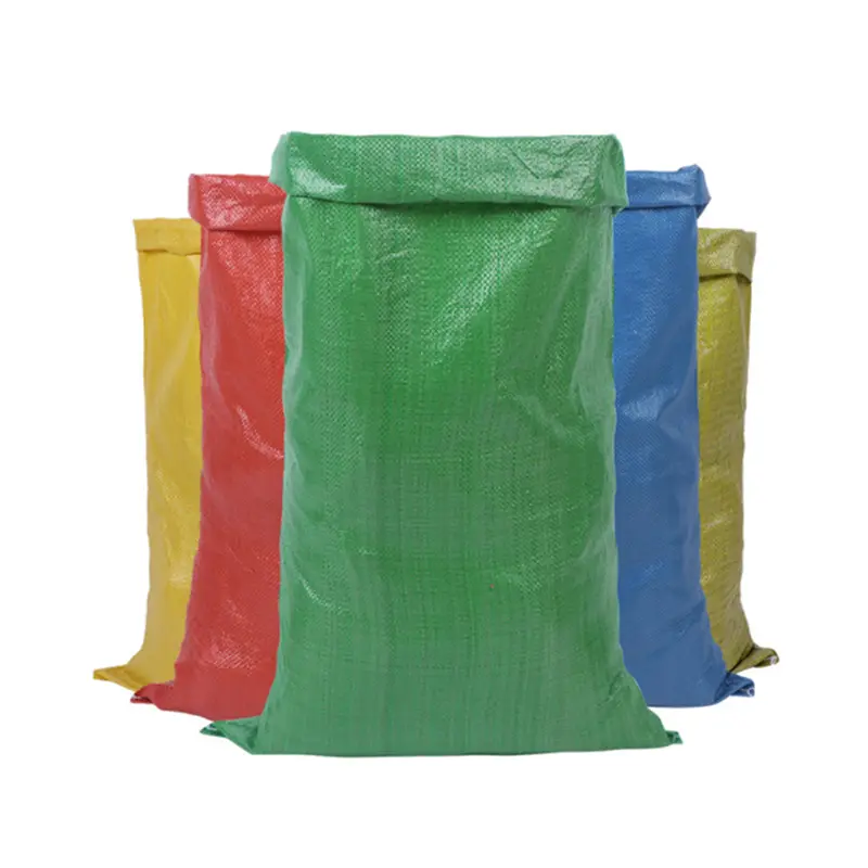 Trigo 25kg 50kg Sacos De Grão Tecidos PP Polipropileno Plástico De Alta Qualidade Sacos Tecidos PP para Grãos Farinha De Arroz