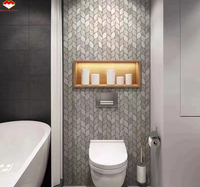 Mosaïques hexagonales en marbre poli de qualité supérieure, art mosaïque et revêtements de sol en mosaïque pour les murs de salle de bain et les crédences de cuisine