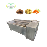 Lave-légumes chinois avec moteur de pompe PLC pour carotte pomme de terre taro oignon manioc 4KW