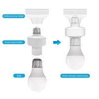 Douille à Détecteur de Mouvement E27, Adaptateur Intelligent pour Ampoule, Douille de Lumière Activée par Mouvement, Allumage Automatique Intelligent / Lumière à Temporisation