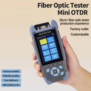 FONGKO 9 Functions VFL OLS OPM Event Map 1310/1550nm 22/24dB Fibre Tester Optical Otdr Mini Fiber Optic OTDR