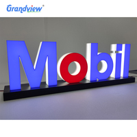 Signe de lettre de canal illuminé par LED acrylique 3D Offre Spéciale pour le logo d'entreprise pour la publicité de bureau et de magasin de fumée