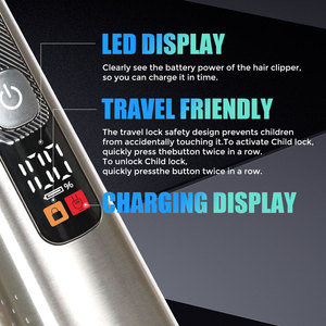 Kit de Recortadora de Barba y Cabello Eléctrica 22 en 1 con Cuchillas de Acero Inoxidable, Diseño Portátil, Recargable por USB - Product Image 3