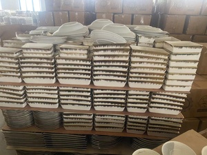 JIUWANG Assiettes de Restaurant en Céramique à Bord Doré, Grande Vente, <span class=keywords><strong>Pas</strong></span> Chères, en Gros, Vaisselle en Vrac, Vendues à la Tonne - Product Image 3