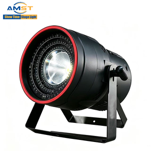Projecteur LED Par Abyss 200W blanc chaud COB avec anneau LED RGB, contrôleur DMX 512, éclairage de scène pour bar, DJ, mariage - Product Image 4