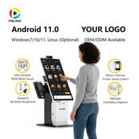 Système de point de vente tout-en-un pour restaurant, supermarché avec imprimante thermique NFC, écran tactile 15,6, 21,5, 23,8 pouces, kiosque en libre-service